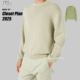 thumbnail for LP linen-cotton blended knitted sweater