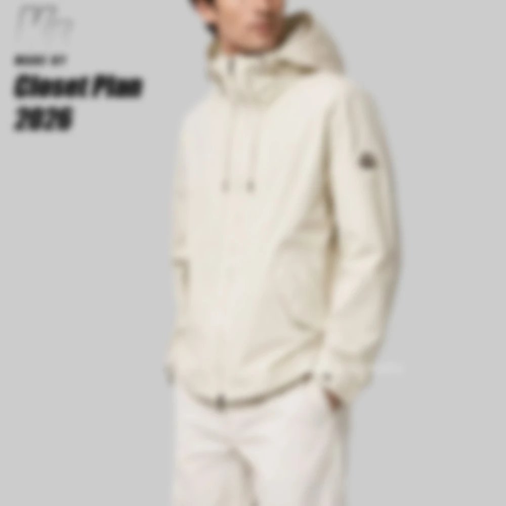 MON Orange stitched windbreaker - tear resistant tech