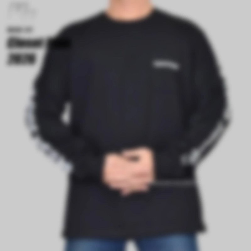 P219 Item ID 9006 CH Letter print round neck pullover long sleeve