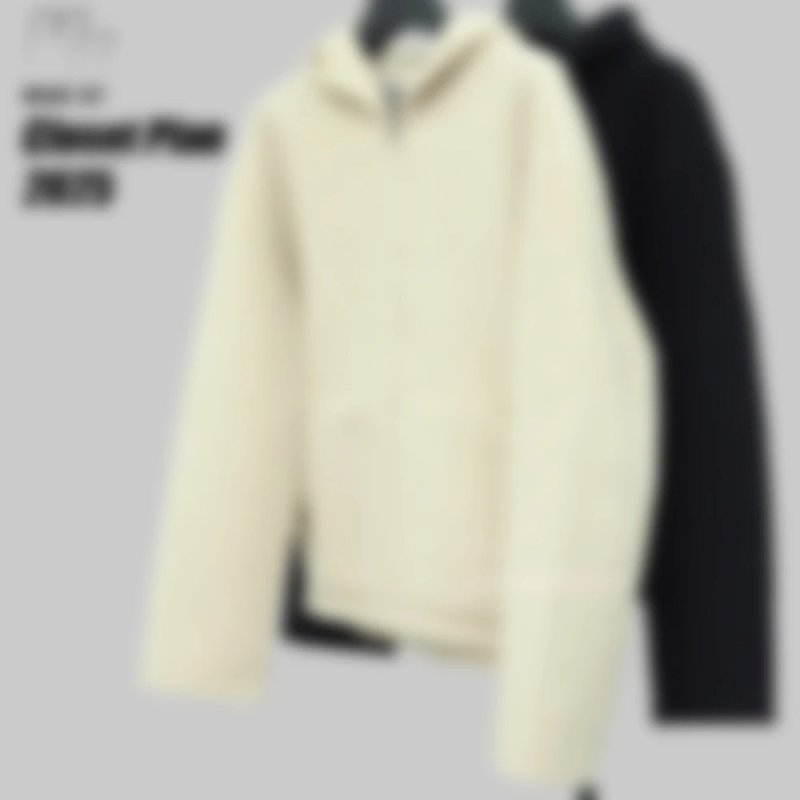 Acne Cashmere wool blend double-sided zip hoodie (549¥)