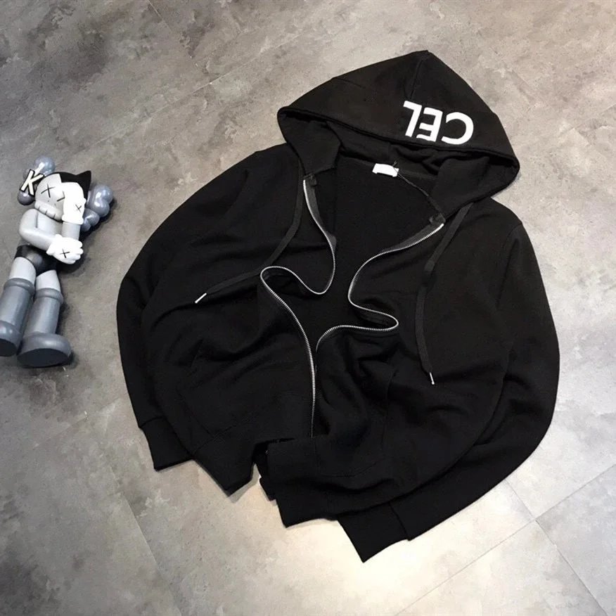 Letter Zip Hoodie Couple photo 2