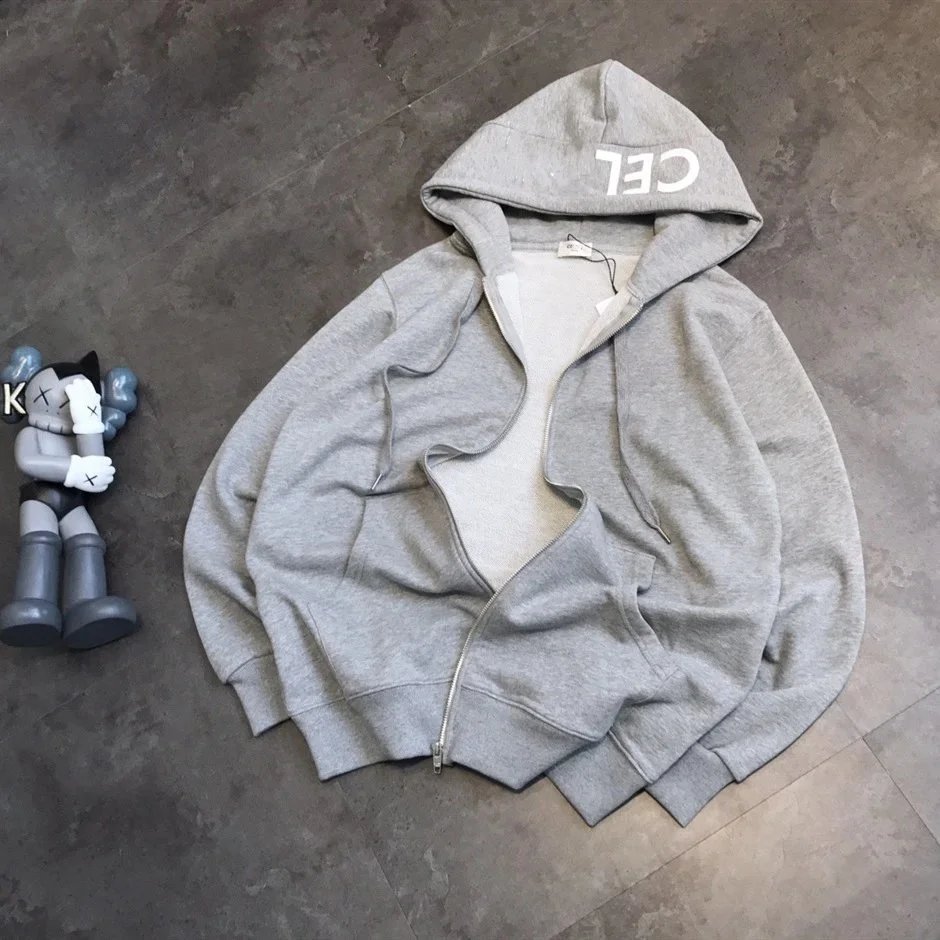 Letter Zip Hoodie Couple photo 3