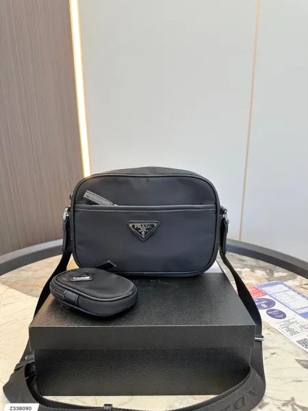 Prada Re-Nylon Crossbody Bag Black - 1
