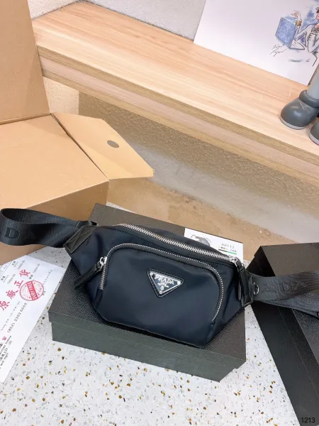 Prada Re-Nylon Belt Bag Black - 1