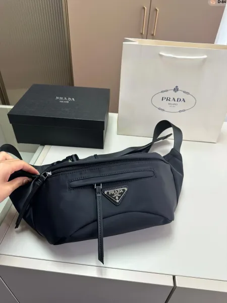 Prada Re-Nylon Belt Bag Black - 1