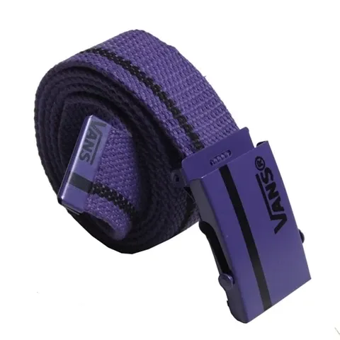 Vans Canvas Belt Purple with Black Stripe - 1