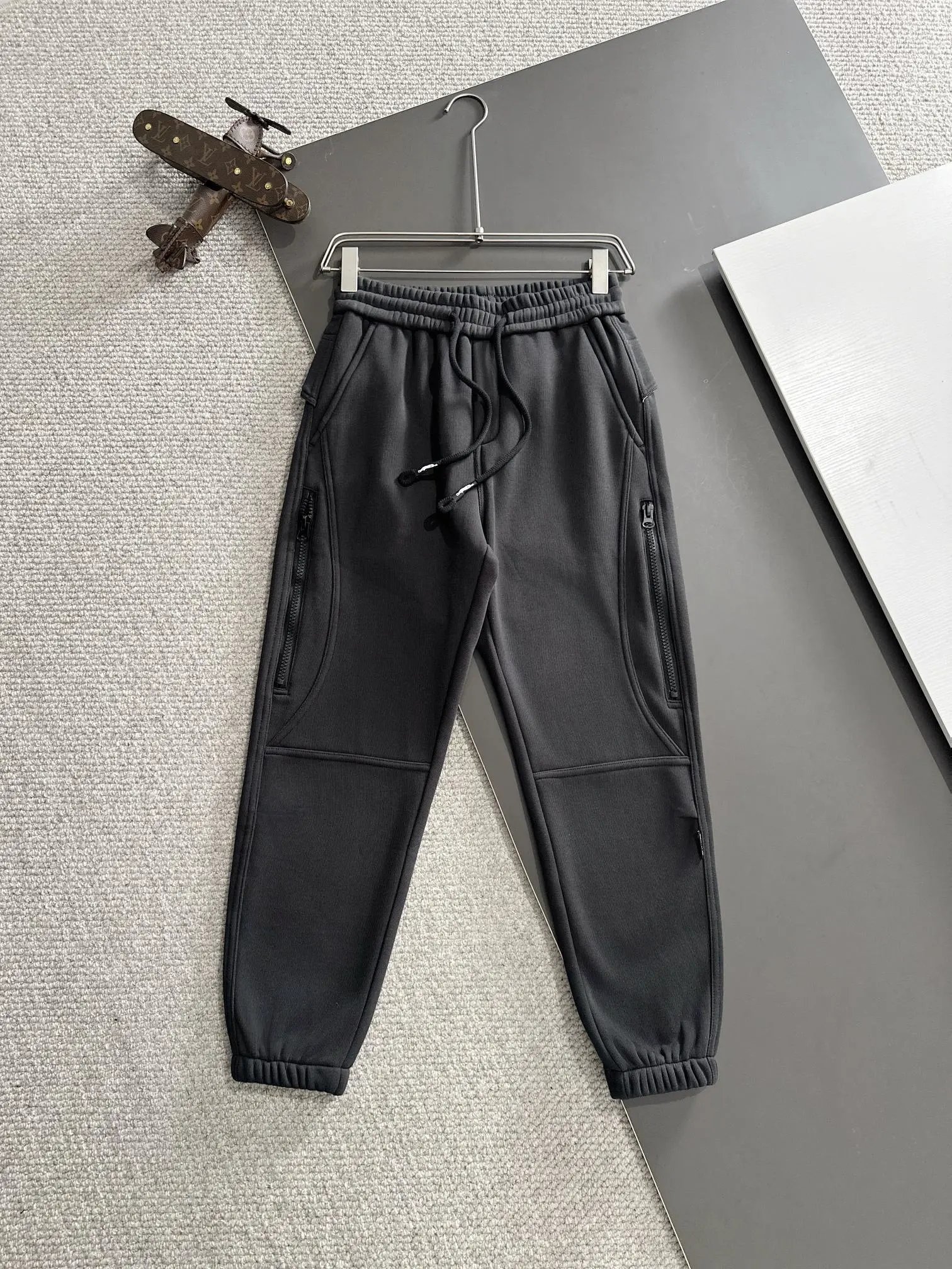 Prada Triangle Logo Black Sweatpants - 11