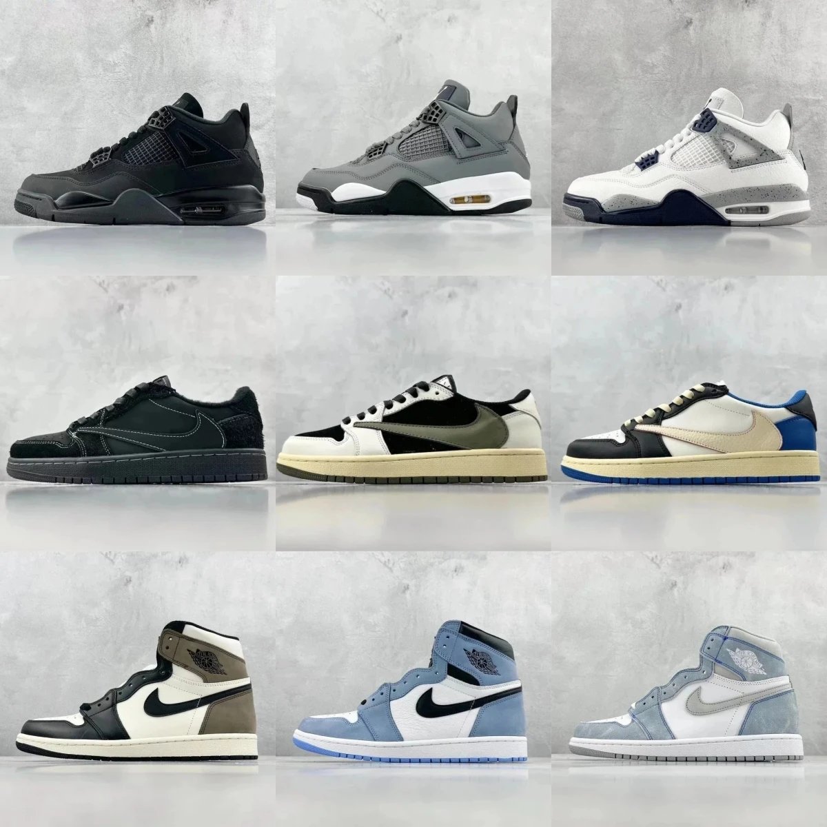 Nike Air Jordan 4 & 1 Sneakers