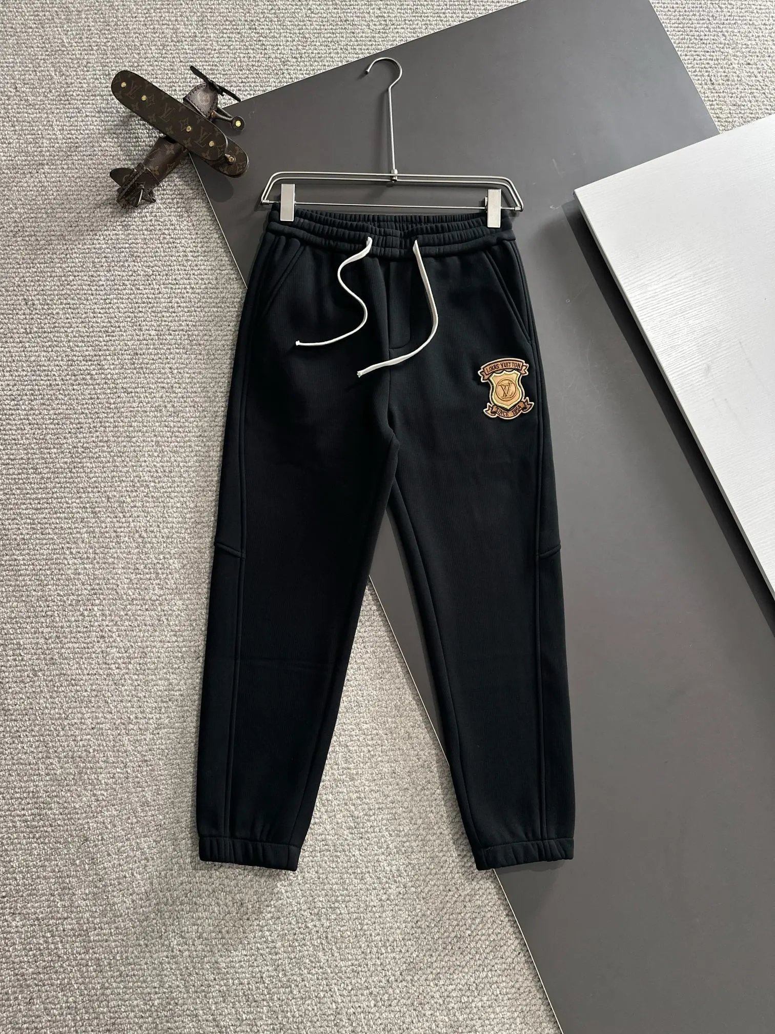Prada Triangle Logo Black Sweatpants - 8