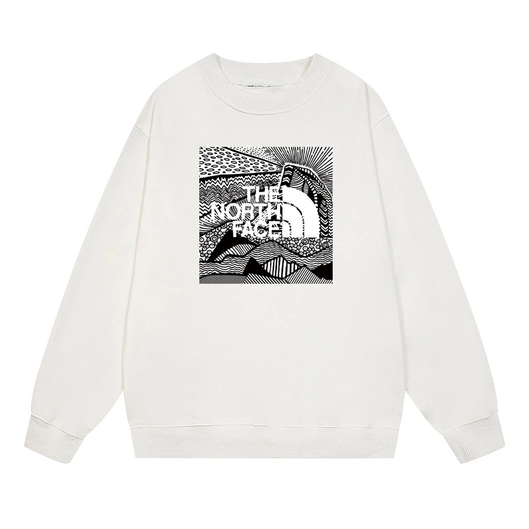 The North Face Mountain Print Hoodie White - 13