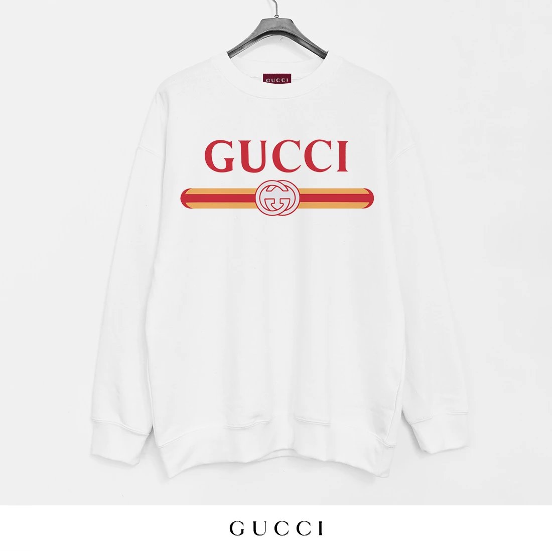 Gucci I Love You Graphic Print White Hoodie - 5