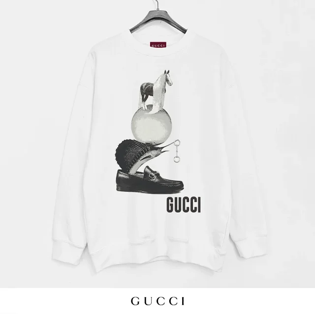 Gucci Hoodies & Sweatshirts Graphic Crewneck Sweatshirt product detail image 8