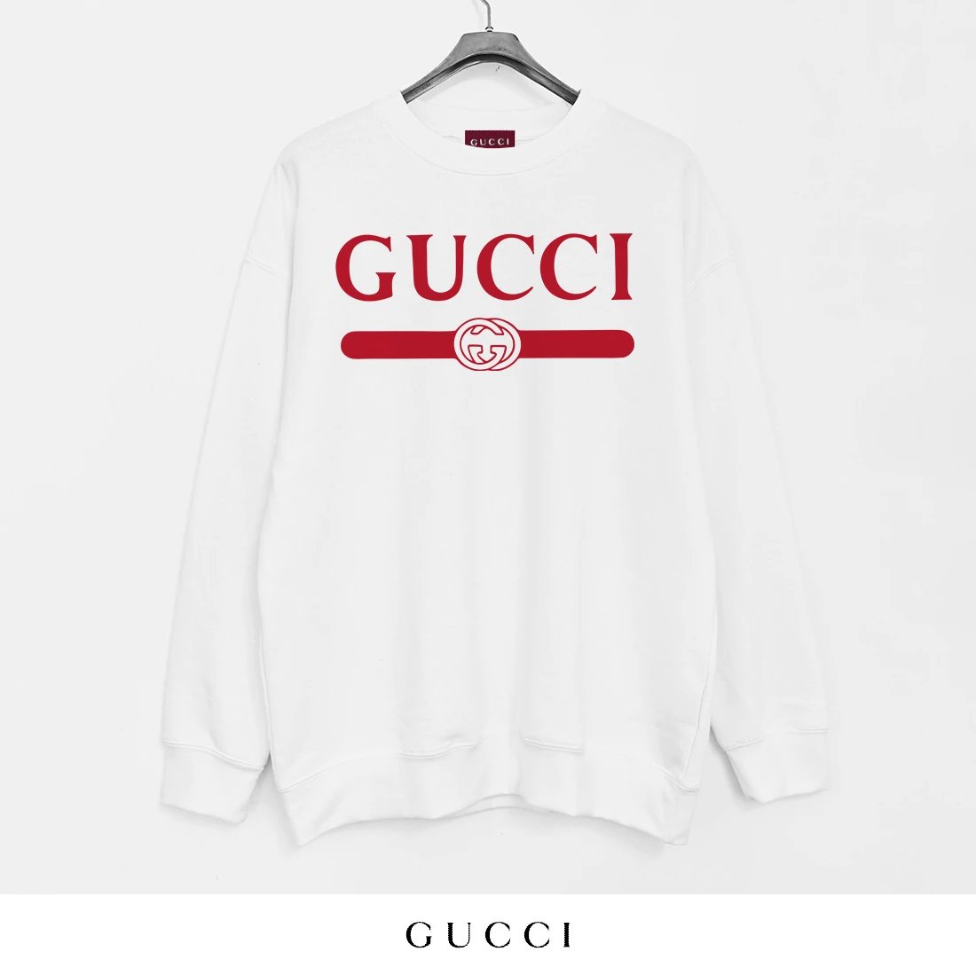 Gucci I Love You Graphic Print White Hoodie - 13