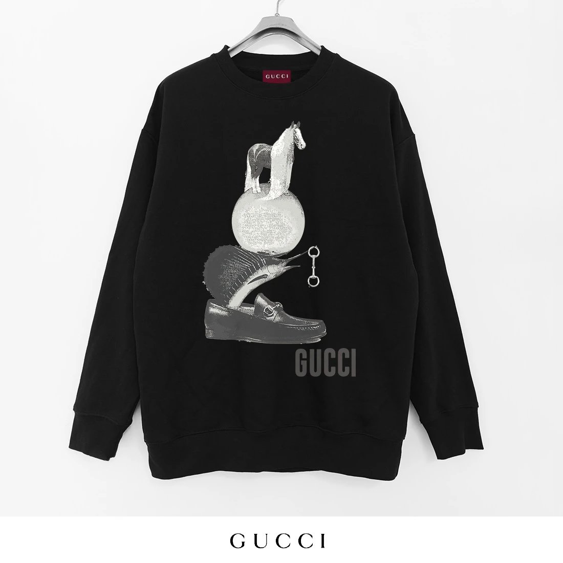 Gucci I Love You Graphic Print White Hoodie - 10