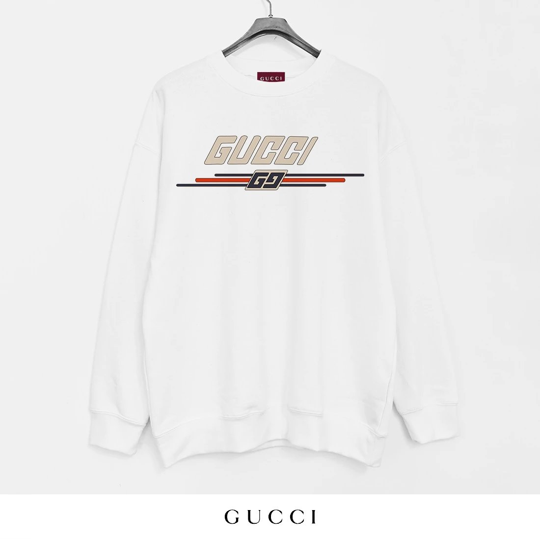 Gucci I Love You Graphic Print White Hoodie - 11