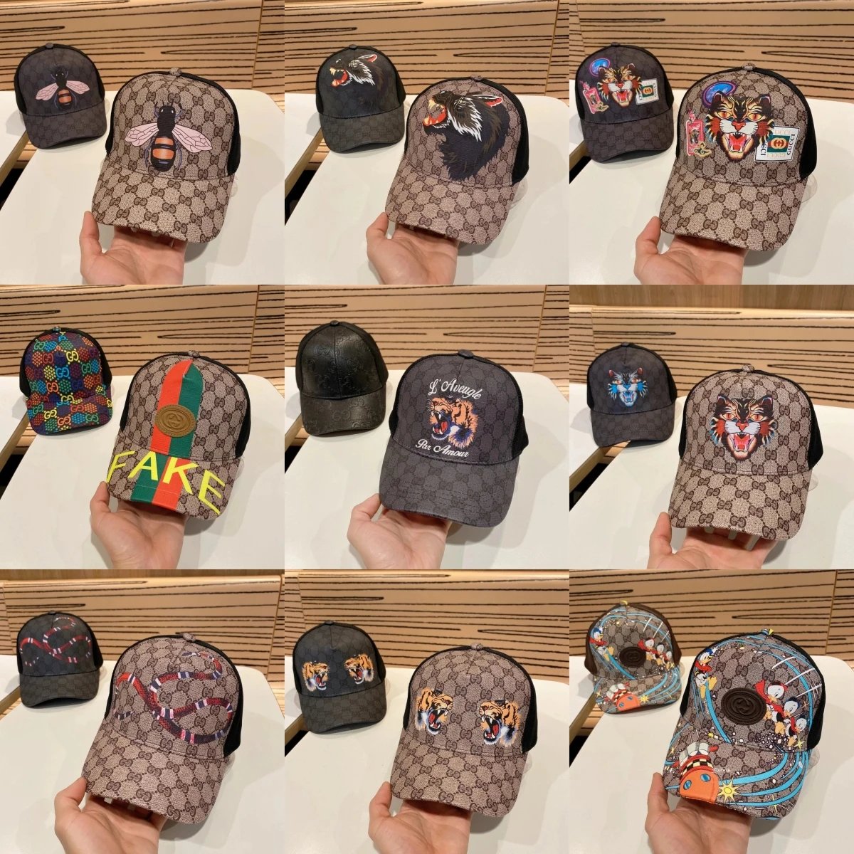 Gucci GG Supreme Baseball Caps