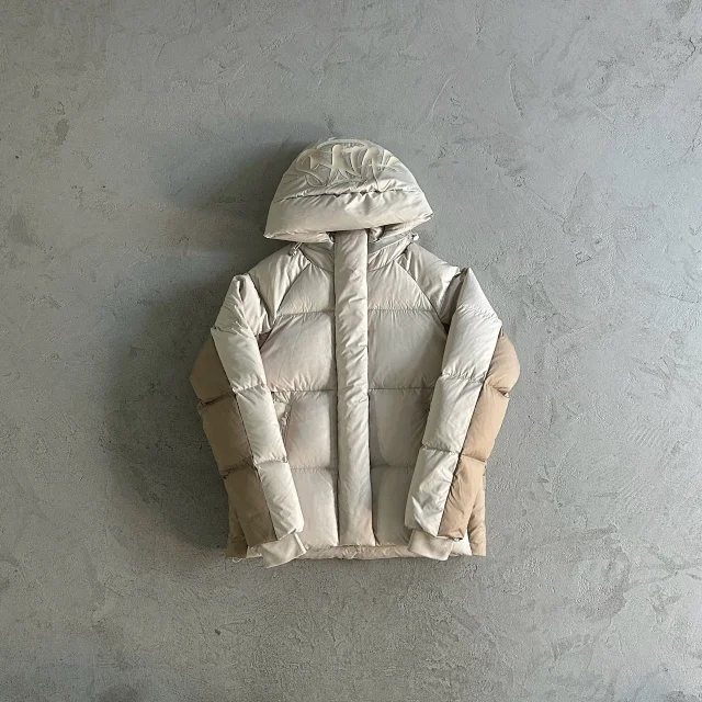 Stüssy Down Jackets Hooded quilted puffer jacket with logo hood product detail image 11