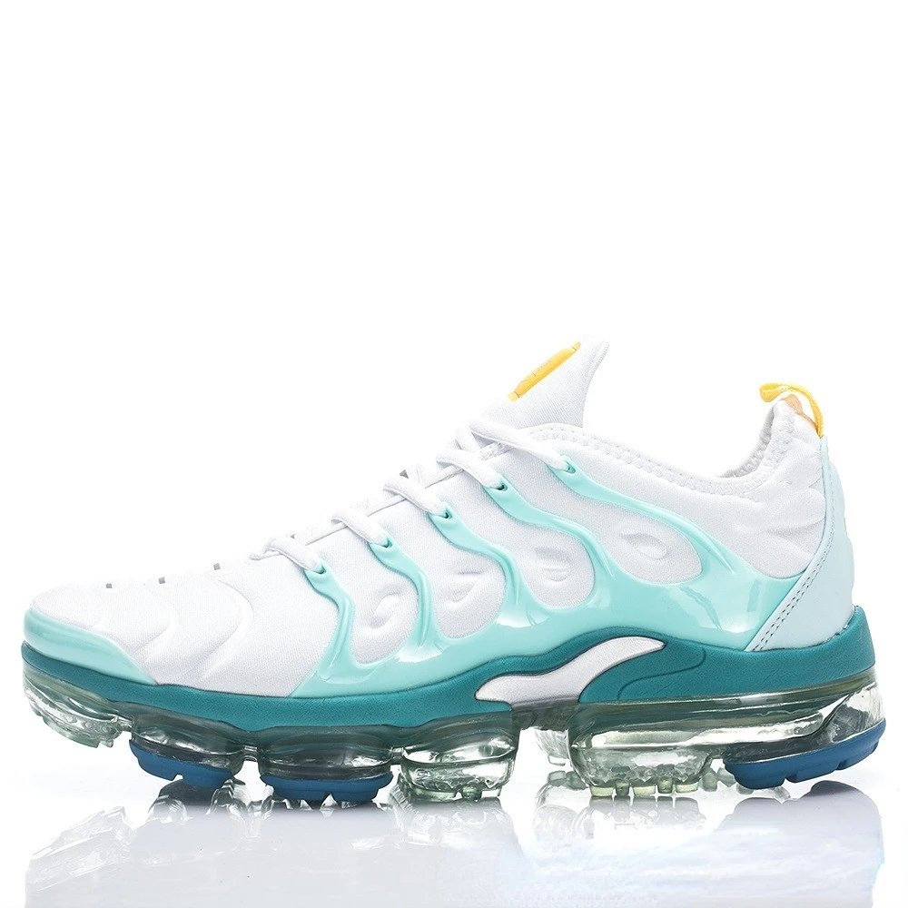 Nike Air VaporMax Plus White Lime Green Sneakers - 7