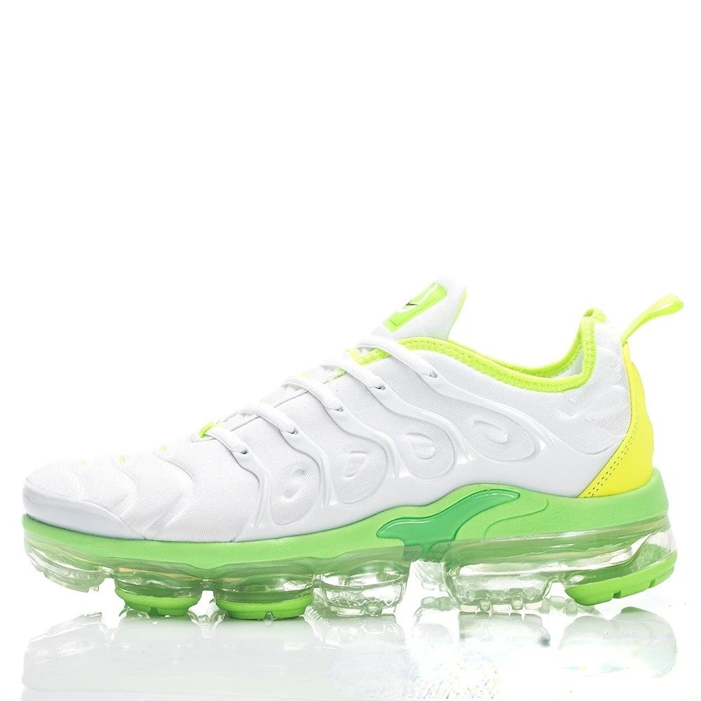 Nike Air VaporMax Plus White Lime Green Sneakers - 15