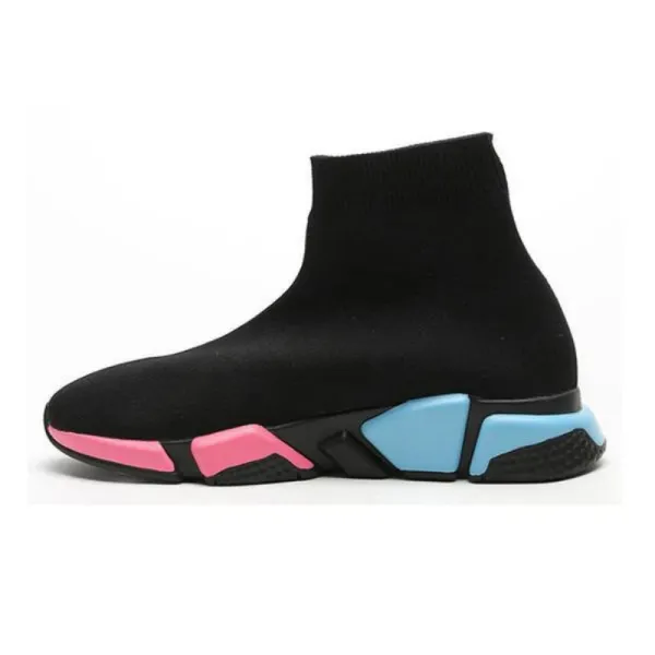 Balenciaga Speed Trainer Light Gray Knit Sneakers - 13