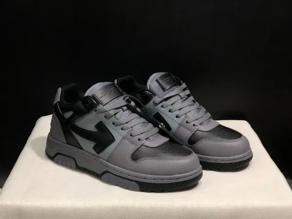 Off-White Arrow Low Gray Black Sneakers - 1