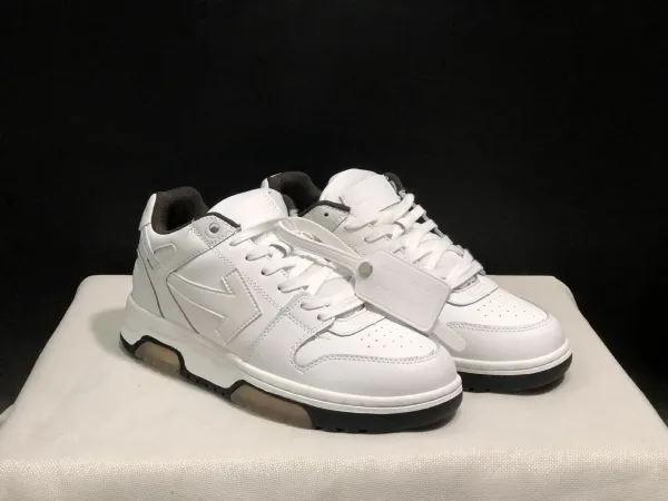 Off-White Diagonal Arrow Low White Sneakers - 1
