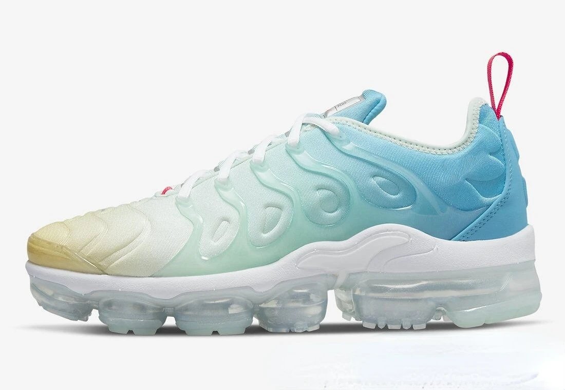 Nike Air VaporMax Plus White Lime Green Sneakers - 26