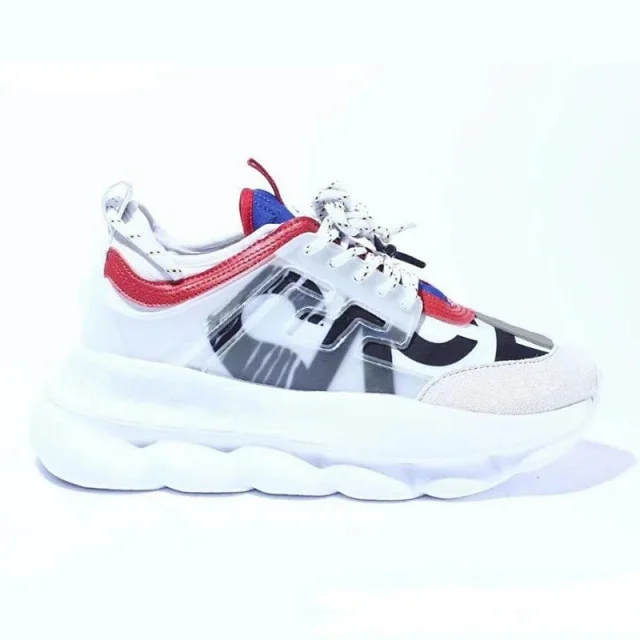 Unbranded Sneakers Chunky platform low-top with mesh and graphic panels product detail image 6