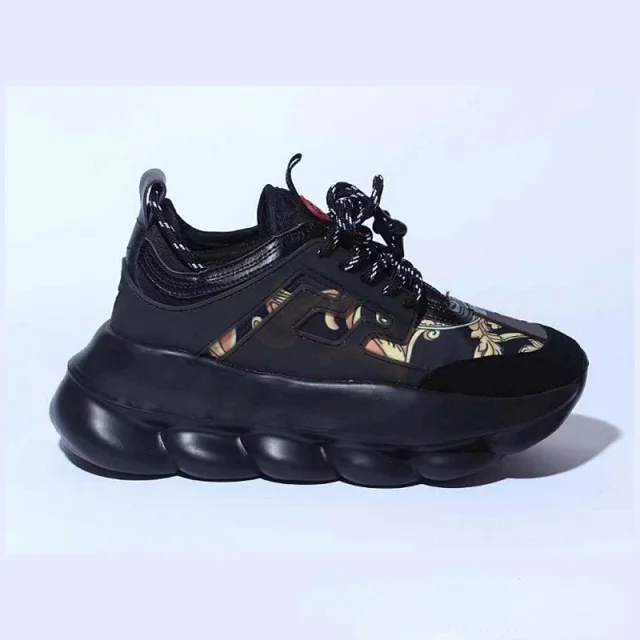 Unbranded Sneakers Chunky platform low-top with mesh and graphic panels product detail image 21