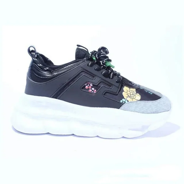 Unbranded Sneakers Chunky platform low-top with mesh and graphic panels product detail image 10