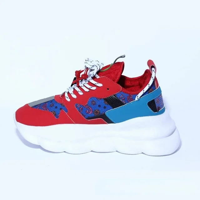 Unbranded Sneakers Chunky platform low-top with mesh and graphic panels product detail image 12