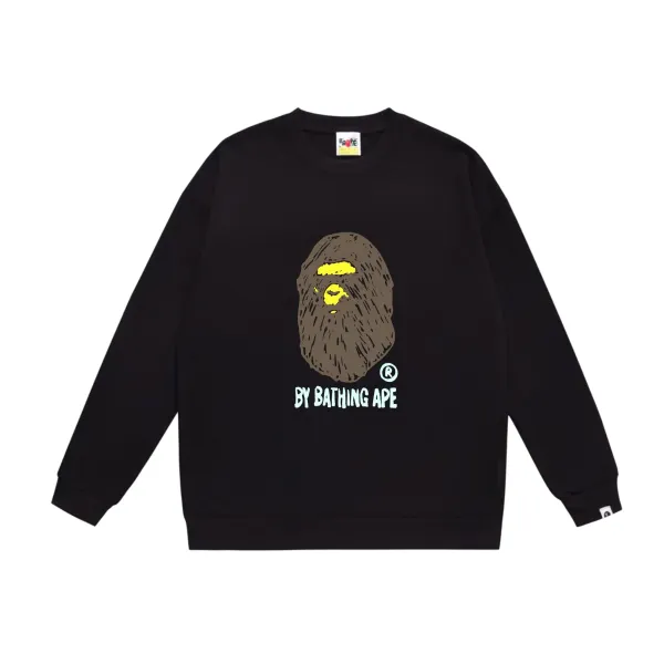 A Bathing Ape Sketch Ape Head Black Hoodie - 1