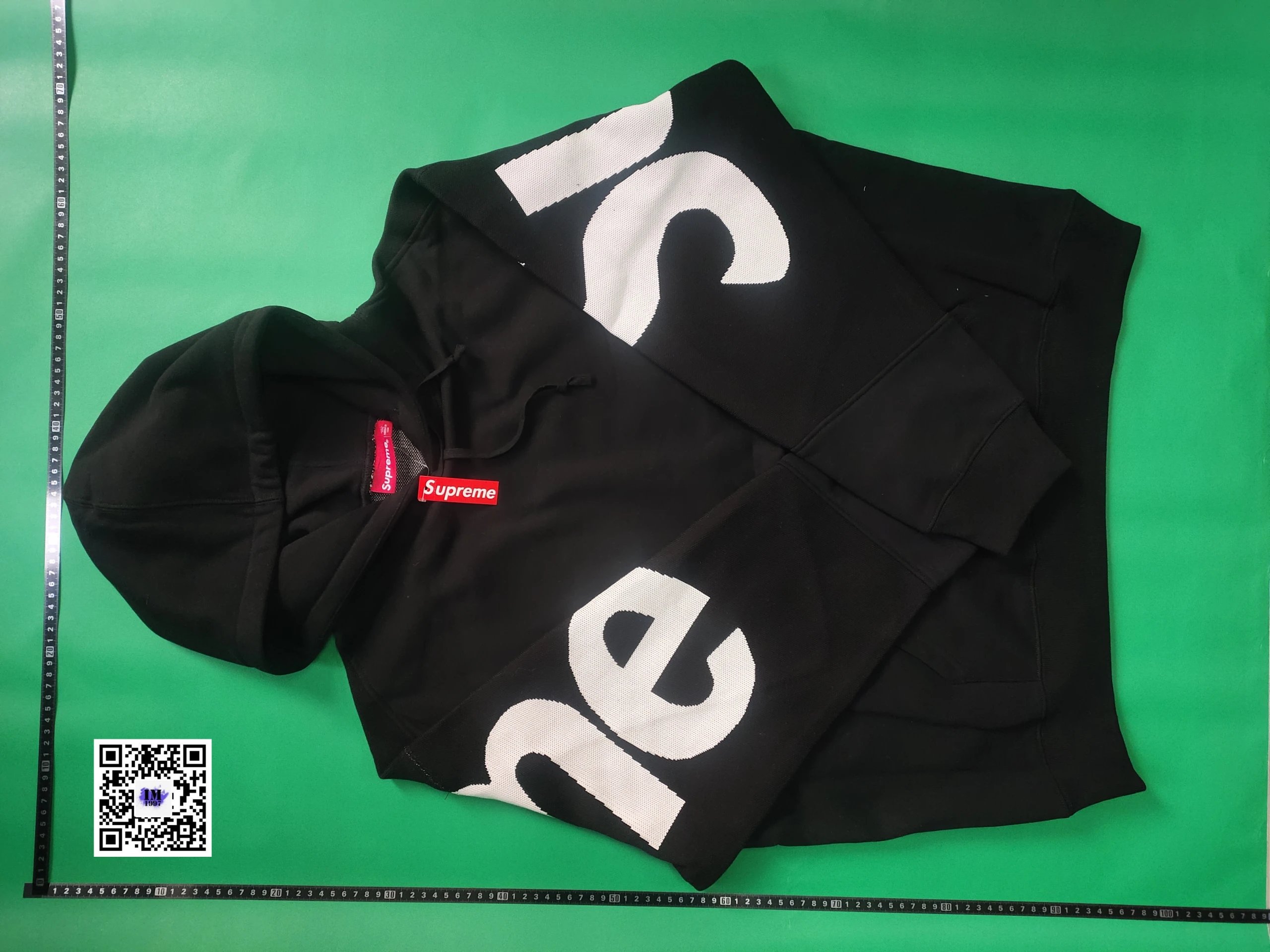 Supreme Box Logo Sleeve Print Hoodie Black - 5
