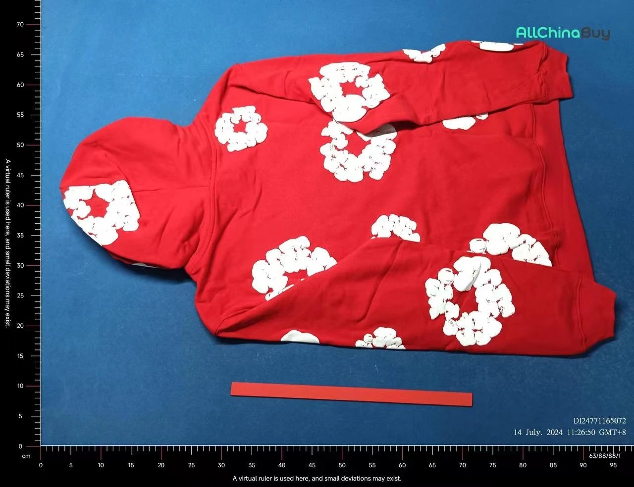 Design Floral Print Black Hoodie and Sweatpants Set - 5