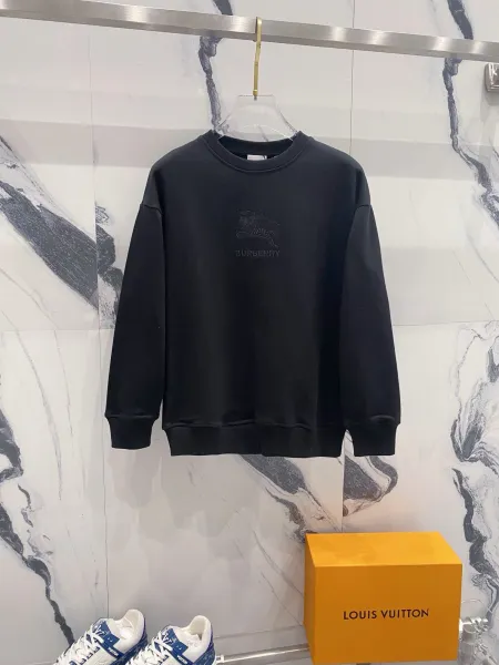 Burberry Distressed Logo Hoodie Black - 13