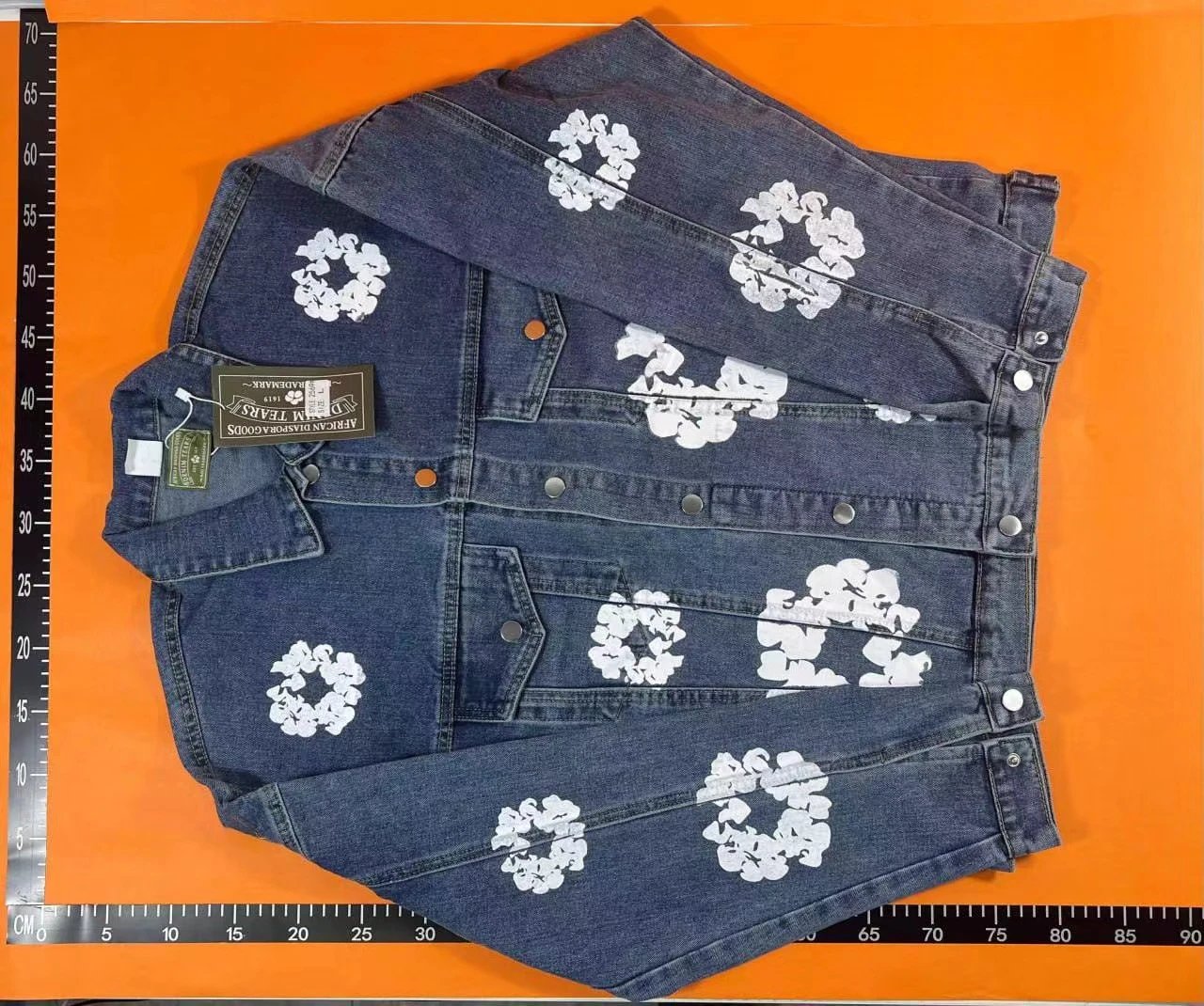 Design Floral Print Black Hoodie and Sweatpants Set - 3