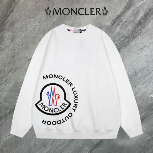Moncler Luxury Outdoor Graphic Sweatshirt White - 1