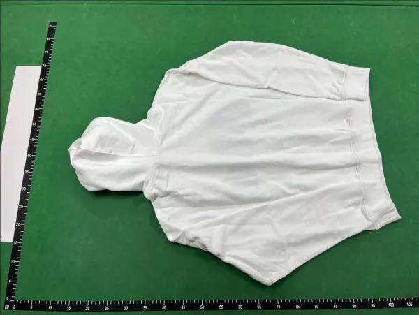 Palm Angels Bear Embroidered Hoodie White - 12