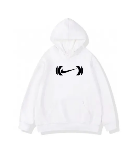 Nike Swoosh Bracket Hoodie White - 1