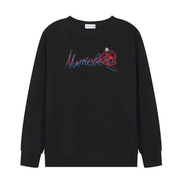 Moncler Genius x Fragment Design Script Logo Black Hoodie - 1