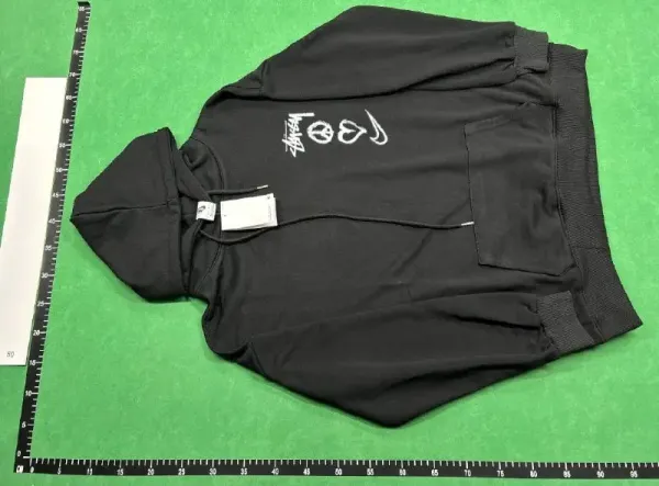 Off-White x International Gangster Police Hoodie Black - 7