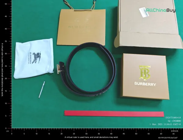 Burberry Equestrian Knight Device Belt Black - 11