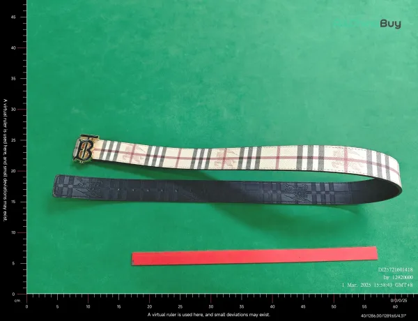 Burberry Equestrian Knight Device Belt Black - 12