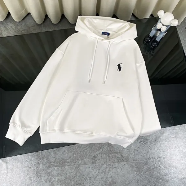 Ralph Lauren Classic Polo Bear Hoodie White - 1