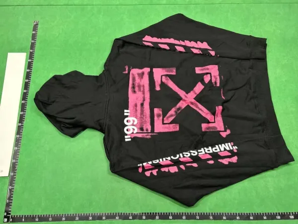Off-White Diag Arrow Print Hoodie White - 5