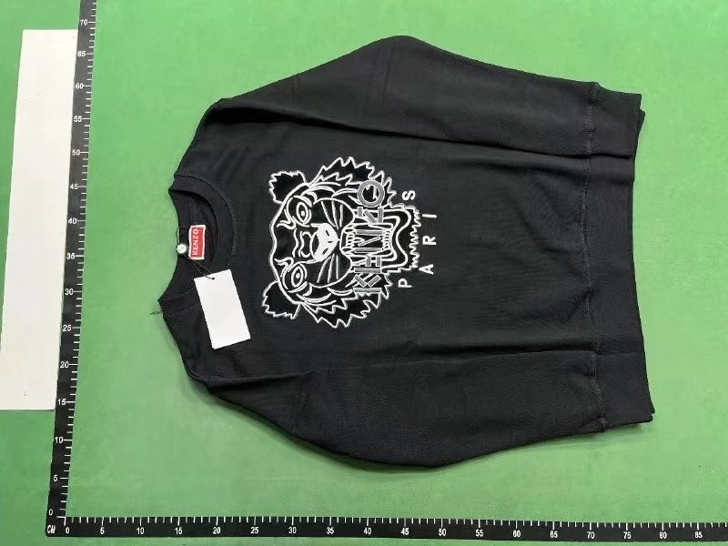 Kenzo Tiger Embroidered Black Hoodie - 7