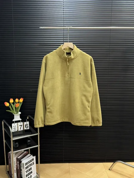 Ralph Lauren Polo Sport Half-Zip Fleece Pullover Olive Green Top - 1