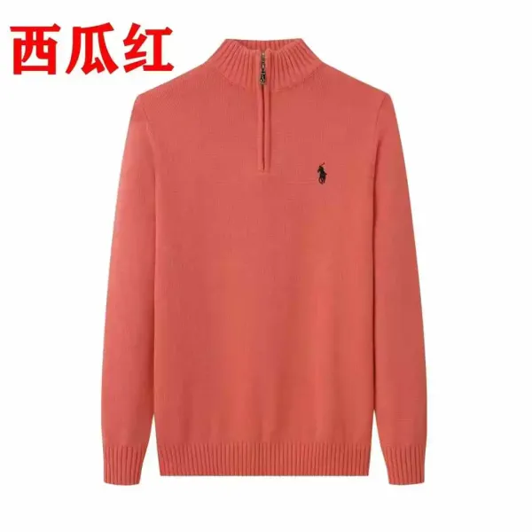 Ralph Lauren Half-Zip Sweater Watermelon Red - 1