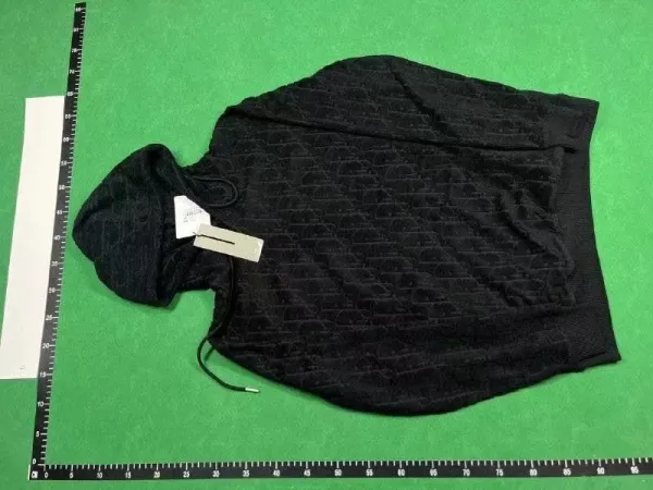 Dior Oblique Pocket Black Hoodie - 7