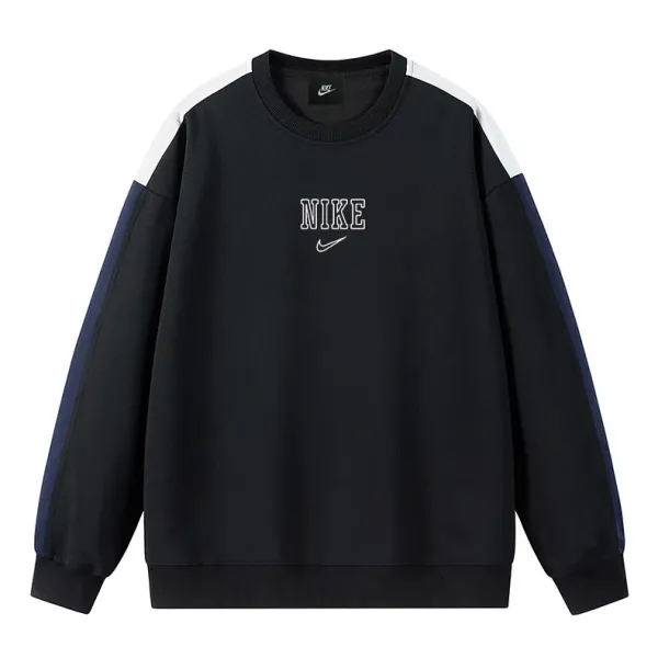 Nike Sportswear Heritage Crewneck Black/White/Navy Sweatshirt - 1